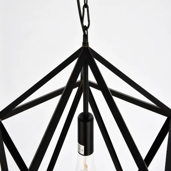 Redmond Collection Pendant D19.7 H22.6 Lt:1 Black Finish {6}