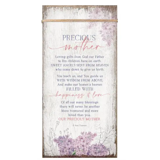 Dexsa Precious Mother Wood Plaque 6 3/4"x13 5/8" {1}