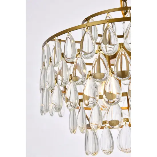 Mila 18 inch pendant in brass {5}