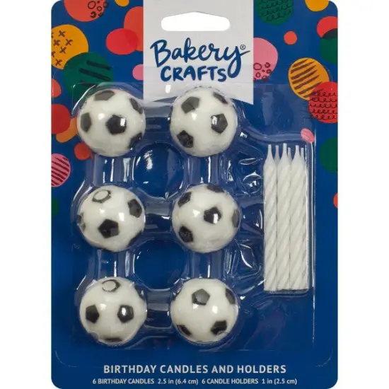 Soccer Candle Holder, 6pc {1}