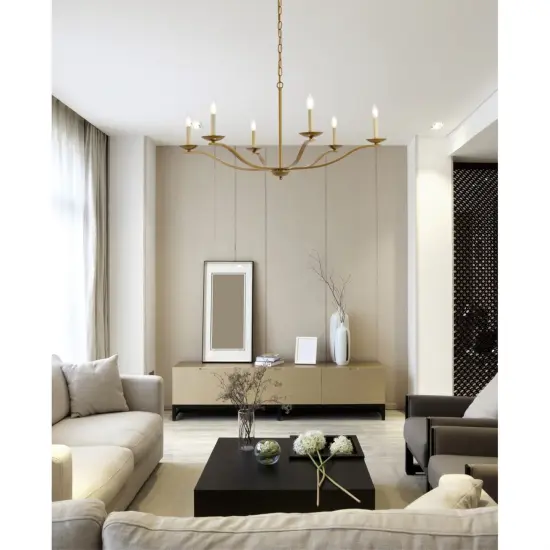 Trey 42 inch pendant in brass {2}