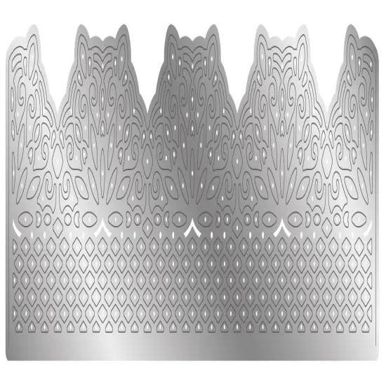 Nature's Garden Vintage Rose Metal Die-Elegant Lace Border {2}