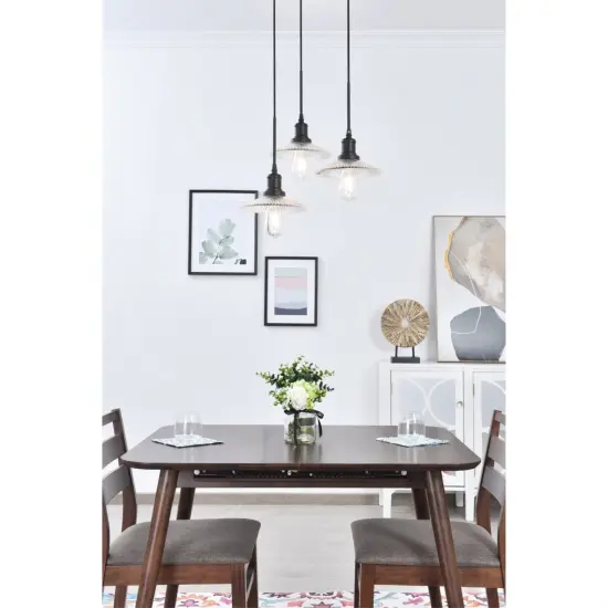 Waltz 3 light black Pendant {2}