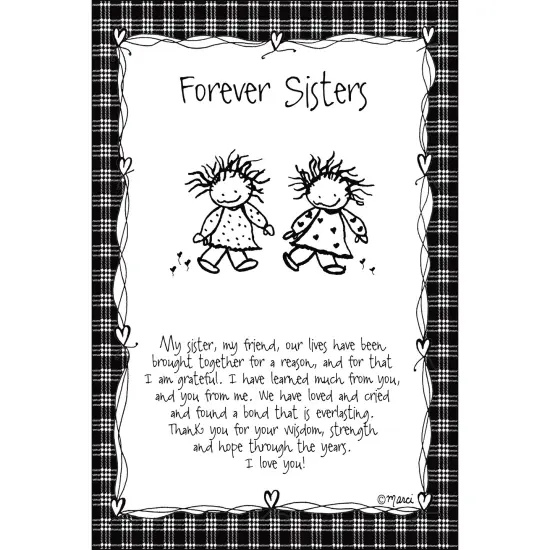 Dexsa Forever Sisters Children of the Inner Light 6x9 Wood Plaque - Marci Art {1}