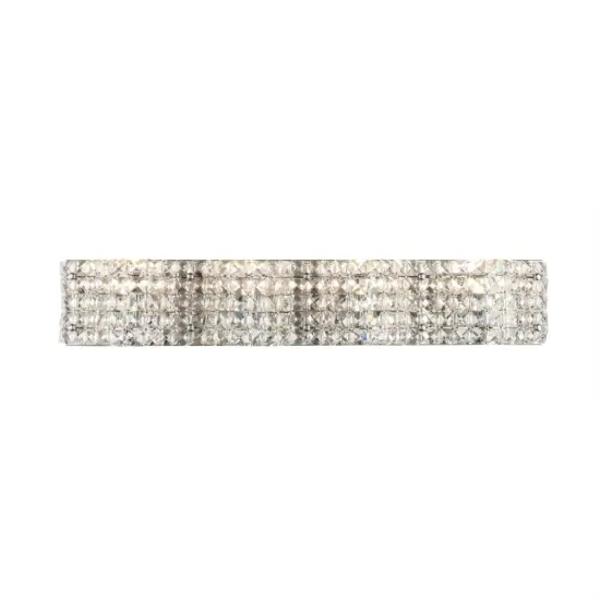Ollie 4 light Chrome and Clear Crystals wall sconce {3}