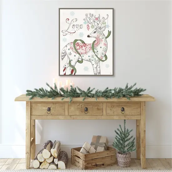 Christmas Season V by Daphne Brissonnet Canvas Art Framed {5}