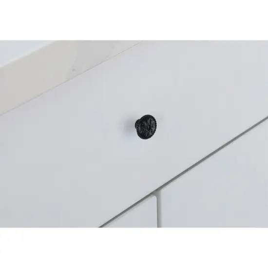 Corio 0.9" Diameter Matte Black Mushroom Knob Multipack (Set of 10) {3}