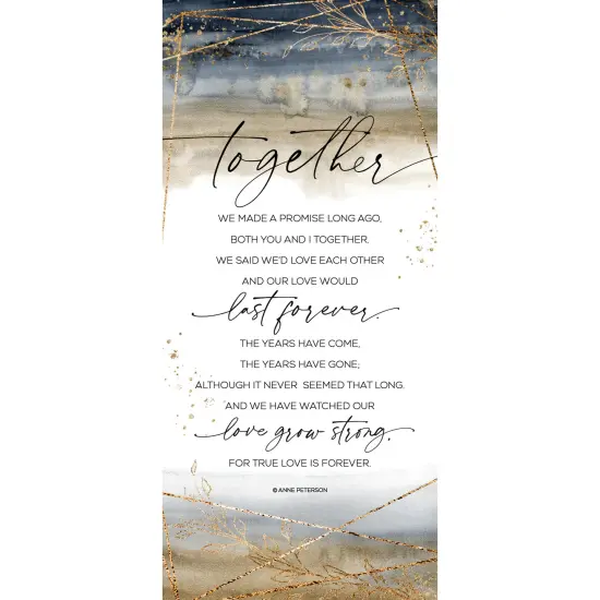 Dexsa Together Wood Plaque 5.5 inches x 12 inches {1}