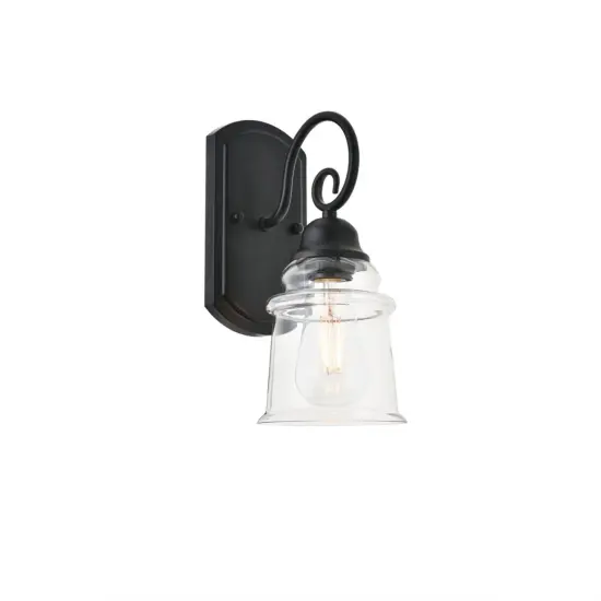 spire 1 light Black Wall Sconce {3}