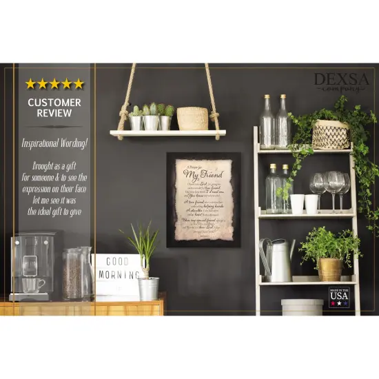 Dexsa Prayer For My Friend Timberland Wood Plaque 11.75" x 15" {2}