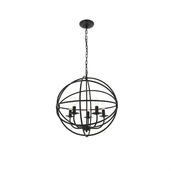 Octavia 5 light dark brown Pendant {4}