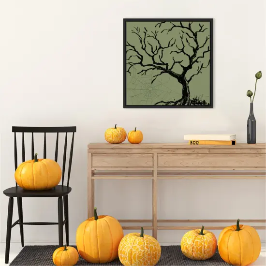 Haunted Halloween V by Anne Tavoletti Canvas Art Framed {5}