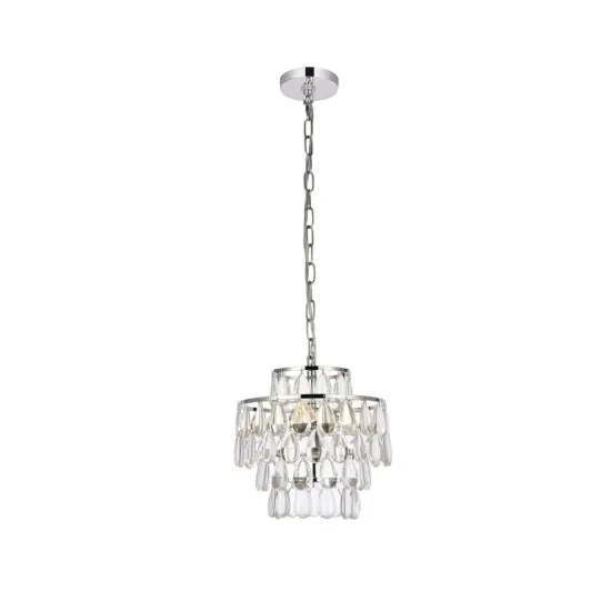 Mila 12 inch pendant in chrome {1}