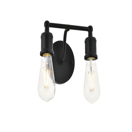 Serif 2 light black Wall Sconce {6}