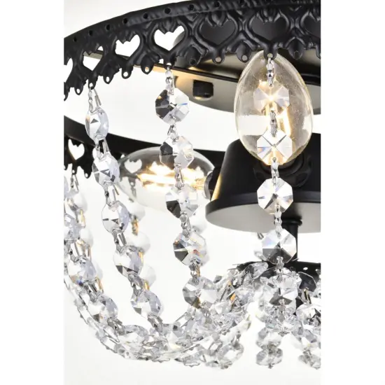 Kylie 10 inch flush mount in black {5}