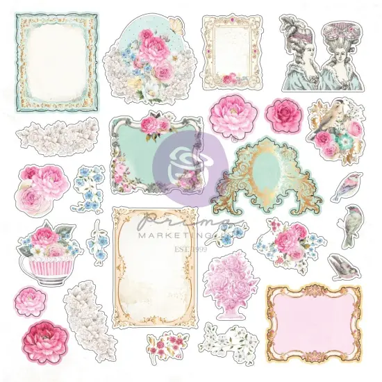 Prima Marketing Ephemera 54/Pkg-Avec Amour Set 2 {1}