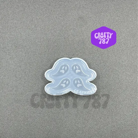 Ghost Studs Earring Silicone Mold, Resin Mold (d14) {2}