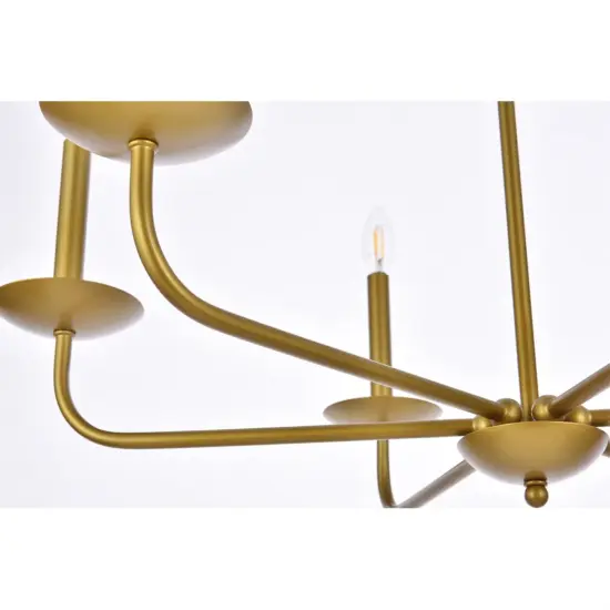 Cohen 30 inch pendant in brass {6}