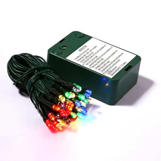 50Lt BO WA Multi Color LED / Green Wire Timer Sensor 5" Multicolored {1}
