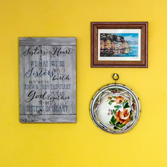 Dexsa Sisters In Heart&hellip;New Horizons Wood Plaque with Easel {4}