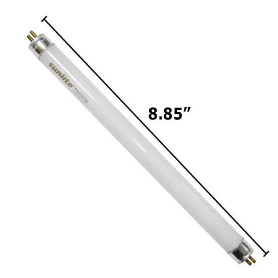 SUNLITE 6w T5 F6T5/CW Cool White 9 inch 4100k Fluorescent Tube Light {2}