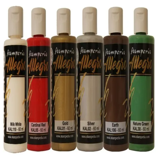 Stamperia Allegro Paint Set 6/Pkg-Christmas {1}