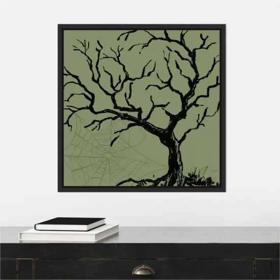 Haunted Halloween V by Anne Tavoletti Canvas Art Framed {6}