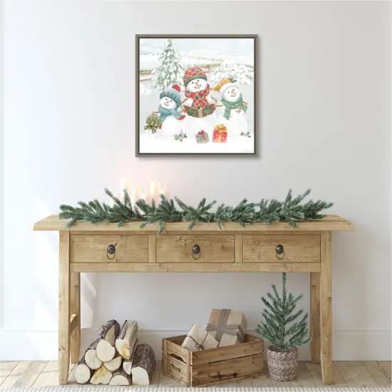 Snow Day III by Beth Grove Canvas Art Framed {5}