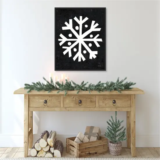 Christmas Whimsy Snowflake by Michael Mullan Canvas Art Framed {5}
