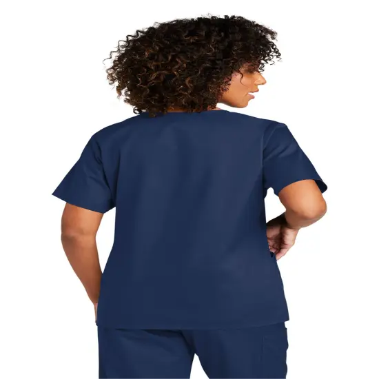 Wink&reg; Women&rsquo;s WorkFlex Mock Wrap Top - WW4760 Navy {6}