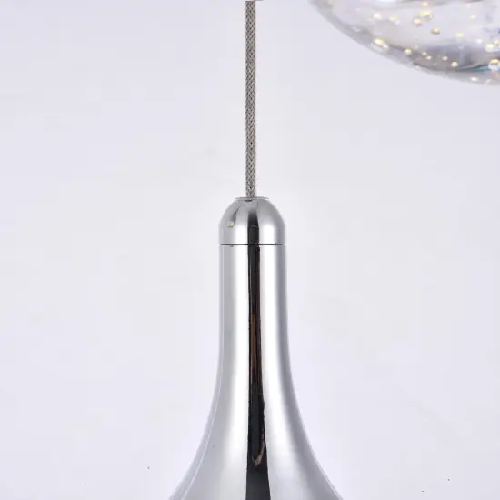 Amherst Collection LED 3-light chandelier 12in x 9in chrome finish {6}