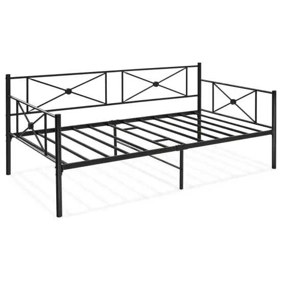 Metal Daybed Frame Twin Size with Slats {2}