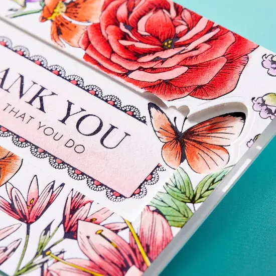 Spellbinders BetterPress Letterpress Press Plates & Dies Set-Butterfly Garden 2/Plates & 3/Dies {5}