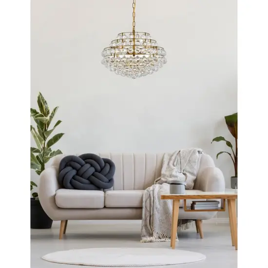 Savannah 20 inch pendant in brass {2}