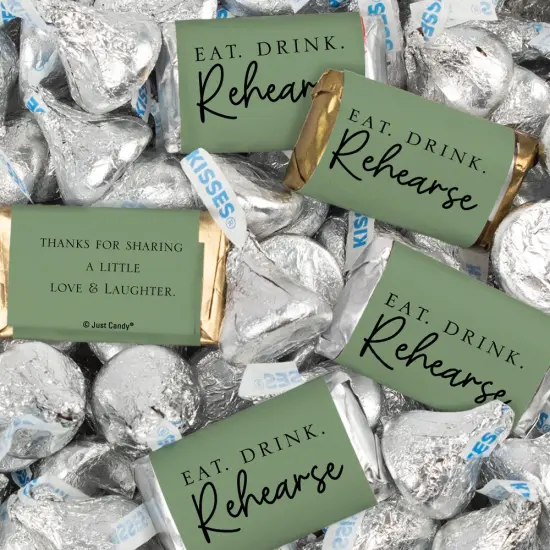 124 Pcs Wedding Rehearsal Dinner Candy Favors Miniatures Chocolate & Kisses (1.52 lbs) {2}