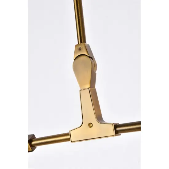 Cavoli 9 lights brass chandelier {5}