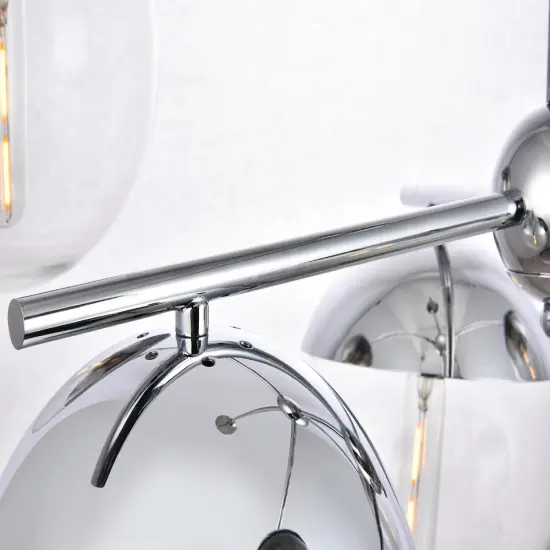 Eclipse 6 Lights Chrome Pendant With Clear Glass {5}