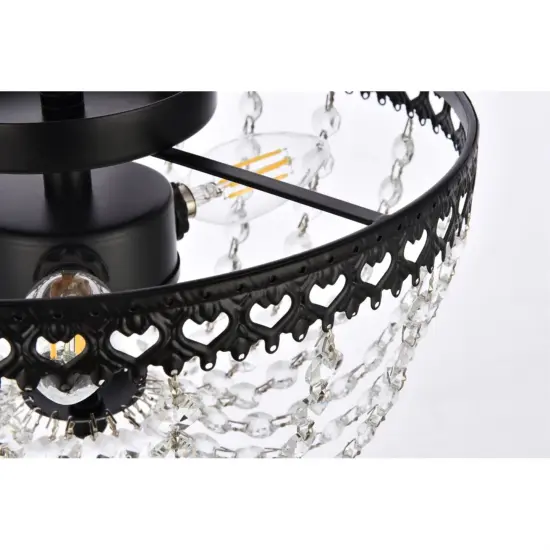 Kylie 14 inch flush mount in black {6}