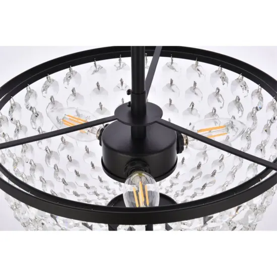 Gianna 13 inch pendant in black {6}