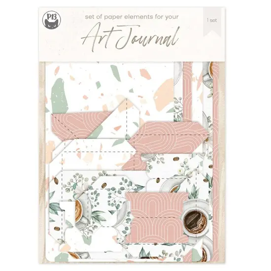 P13 Travel Journal Elements Set 33/Pkg-Coffee Break {1}