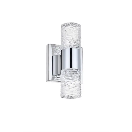 Vega 2 light Chrome LED Wall Sconce {3}