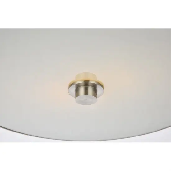 Hazen 2 light 12 inch Burnished Nickel flush mount {5}