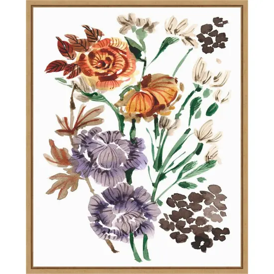 Autumn Garden Bouquet I by Ania Zwara Canvas Art Framed {1}