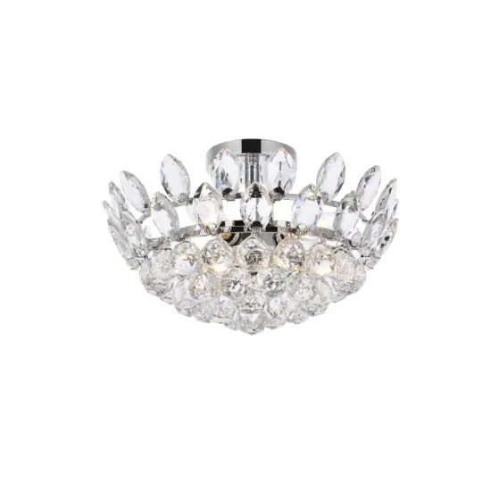 Emilia 16 inch flush mount in chrome {3}