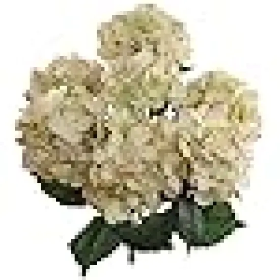 Hydrangea Silk Flowers Plant, Green & Pink - Artificial Hydrangea Bush with 7 Lifelike Blooms, Ideal for Indoor Home Decor, Outdoor Display, Weddings, Centerpieces & Bouquets, Floral Home by Artificial Flowers {1}