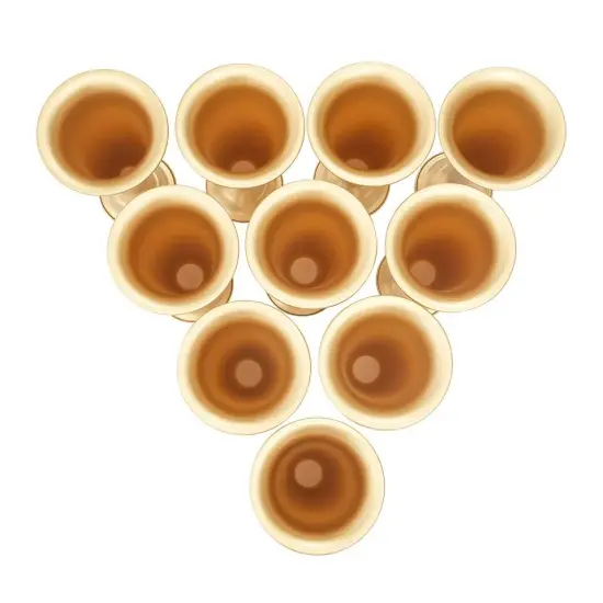 10 Pcs Tabletop Metal Wedding Flower Trumpet Vase ,Table Decorative Centerpiece {1}