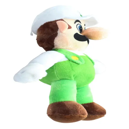 Super Mario 8.5 Inch Character Plush | Fire Luigi {3}