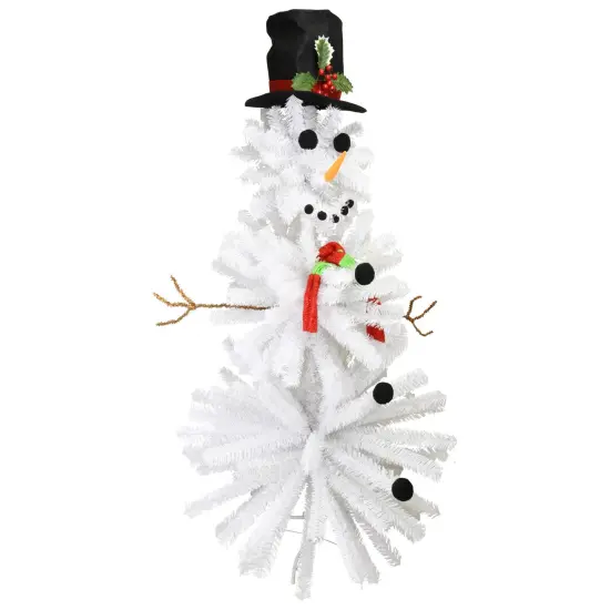 Tree Buddees Cute Snowman Christmas Tree - 5 Foot Tall - Accessories Included {2}