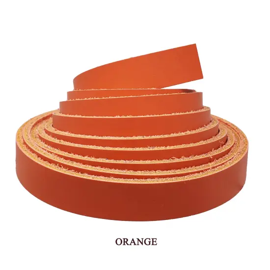 5/8 Inch Leather Strips Latigo 6-7oz (2.4 - 2.8 mm) up to 96" Long - Belts - Collars - Leashes - Purse Straps - Guitar Straps - Hat Bands {1}