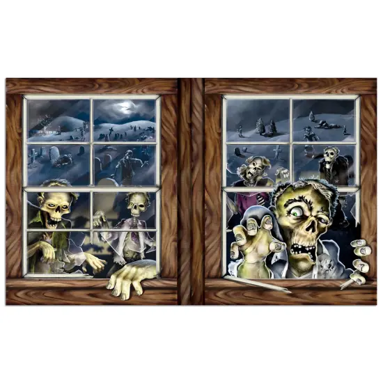 Beistle - Zombie Attack Insta-View - 3' 2" x 5' 2" - 6 Pack {1}
